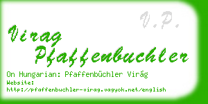 virag pfaffenbuchler business card