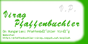 virag pfaffenbuchler business card